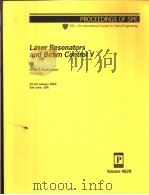 Laser Resonators and Beam Control V     PDF电子版封面  0819443689   