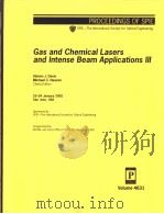 Gas and Chemical Lasers and Intense Beam Applications Ⅲ（ PDF版）