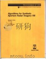Algorithms for Synthetic Aperture Radar Imagery Ⅷ     PDF电子版封面  0819440779   