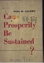 Can Prosperity Be Sustained?     PDF电子版封面     