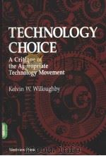 Technology Choice     PDF电子版封面  0813378060   