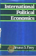 International Political Economics     PDF电子版封面  0855207485   