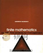 finite mathematics     PDF电子版封面     