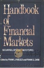 Handbook of Financial Markets     PDF电子版封面  0870942166   