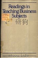 Readings in Teaching Business Subjects     PDF电子版封面  0822458284   