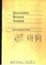 Quantitative Business Analysis     PDF电子版封面     