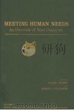 MEETING HUMAN NEEDS     PDF电子版封面     