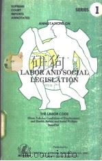 LABOR AND SOCIAL LEGISLATION 1     PDF电子版封面     