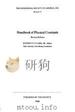 Handbook of Physical Constants     PDF电子版封面     