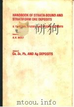 HANDBOOK OF STRATA-BOUND AND STRATIFORM ORE DEPOSITS Volume 6     PDF电子版封面     