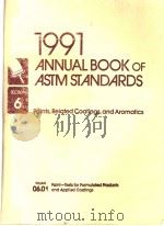 1991 ANNUAL BOOK OF ASTM STANDARDS 6 06.01     PDF电子版封面     