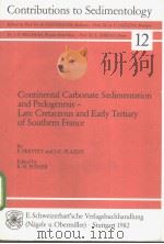 Contributions to Sedimentology 12     PDF电子版封面     