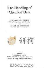 The Handling of Chemical Data（ PDF版）