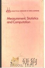 Measurement，Statistics and Computation     PDF电子版封面     