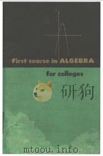 First Course in Algebra     PDF电子版封面     
