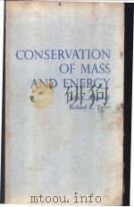 CONSERVATION OF MASS AND ENERGY     PDF电子版封面     