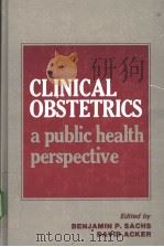 CLINICAL OBSTETRICS：A PUBLIC HEALTH PERSPECTIVE     PDF电子版封面  0884165132   