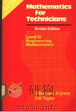 Mathematics for Technicians     PDF电子版封面     