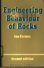 Engineering Behaviour of Rocks     PDF电子版封面     