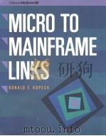 Micro to Mainframe Links     PDF电子版封面     