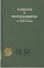 ELEMENTS OF PHOTOGRAMMETRY     PDF电子版封面     