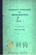 STOCHASTIC APPROACHES TO WATER RESOURCES VOLUME Ⅰ     PDF电子版封面     