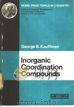 Inorganic Coordination Compounds     PDF电子版封面     
