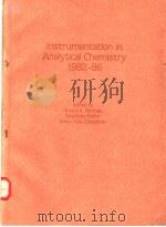 Instrumentation in Analytical Chemistry 1982-86     PDF电子版封面     