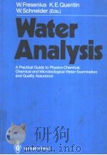 Water Analysis     PDF电子版封面  354017723X   