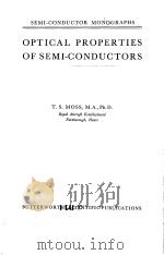 OPTICAL PROPERTIES OF SEMI-CONDUCTORS     PDF电子版封面     