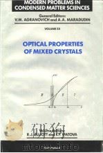 OPTICAL PROPERTIES OF MIXED CRYSTALS     PDF电子版封面  0444870695   