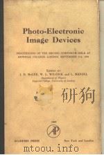 Photo-Electronic Image Devices（ PDF版）