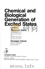 Chemical and Biological Generation of Excited States（ PDF版）