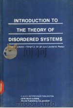 INTRODUCTION TO THE THEORY OF DISORDERED SYSTEMS     PDF电子版封面     