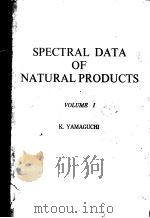 SPECTRAL DATA OF NATURAL PRODUCTS VOLUME I     PDF电子版封面     