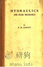 HYDRAULICS AND FLUID MECHANICS     PDF电子版封面     