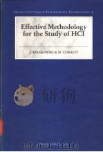 Effective Methodology for the Study of HCI     PDF电子版封面  0444884475   