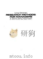 RESEARCH METHODS FOR MANAGERS     PDF电子版封面     