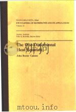 The One-Dimensional Heat Equation   1984  PDF电子版封面    John Rozier Cannon Felix E.Bro 