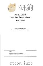 PYRIDINE AND ITS DERIVATIVES PART FHREE     PDF电子版封面     