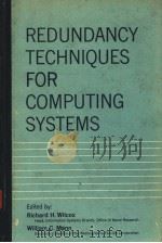 REDUNDANCY TECHNIQUES FOR COMPUTING SYSTEMS     PDF电子版封面     