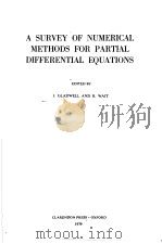 A SURVEY OF NUMERICAL METHODS FOR PARTIAL DIFFERENTIAL EQUATIONS     PDF电子版封面     