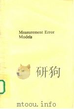 Measurement Error Models     PDF电子版封面     