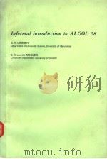 Informal Introduction to ALGOL 68     PDF电子版封面     
