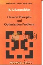 Classical Principles and Optimization Problems     PDF电子版封面     
