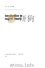 Introduction to control theory     PDF电子版封面     