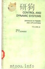 CONTROL AND DYNAMIC SYSTEMS（ PDF版）