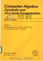 Computer Algebra Symbolic and Algebraic Computation     PDF电子版封面     