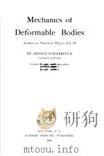 Mechanis of Deformable Bodies     PDF电子版封面     