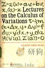 Lectures on the Calculus of Variations     PDF电子版封面     